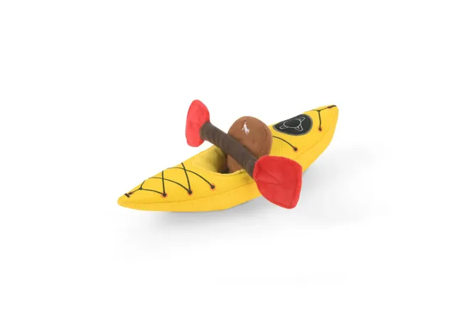 P.L.A.Y. Camp Corbin K9 Kayak hundleksak gul med pip