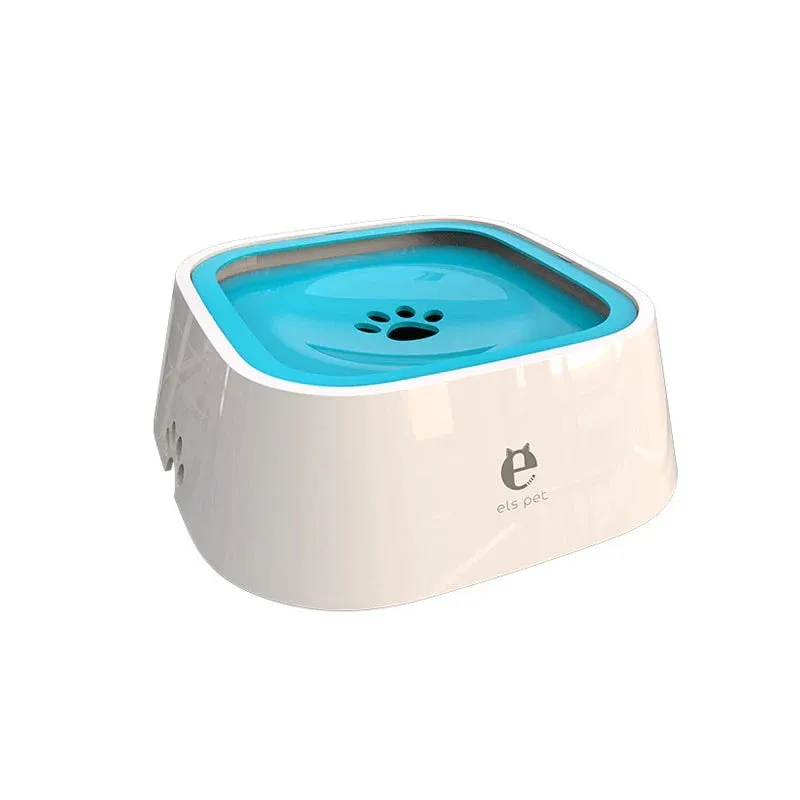 Pawtato Splash-Proof vattenskål hund vit 1,5 liter