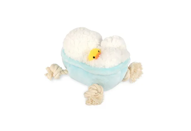 P.L.A.Y. Splish Splash Rub-a-dub-Tub hundleksak blå med pip
