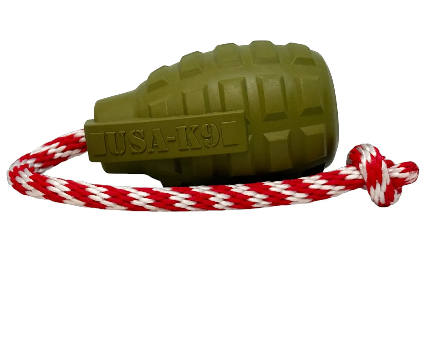 USA-K9 Granat hundleksak gummi large armégrön