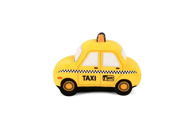 P.L.A.Y. Canine Commute New Yap City Taxi hundleksak gul mjuk
