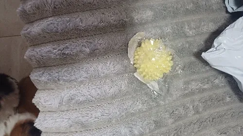 Pawtato Spiky Rubber tuggboll blå 5,5 cm