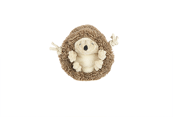 P.L.A.Y. Forest Friends Hamilton igelkott hundleksak brun med pip