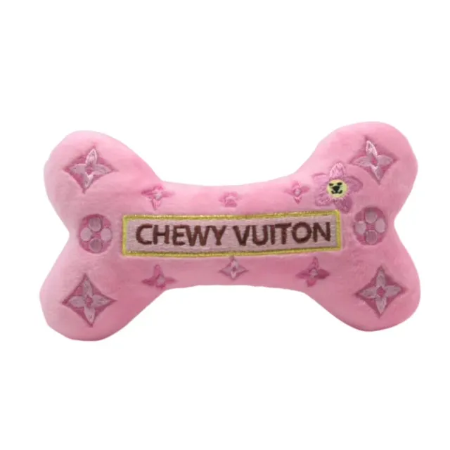 Dog Diggin Designs Chewy Vuiton Blossom mjukt ben rosa