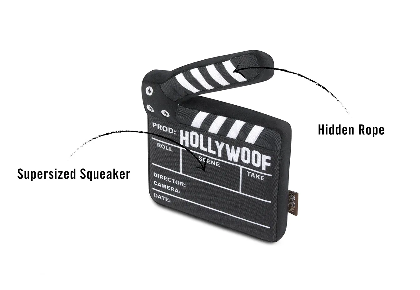 P.L.A.Y. Hollywoof Director Board mjuk hund svart pip