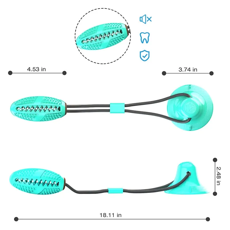 Pawtato Treat Dispensing boll hundleksak med rep