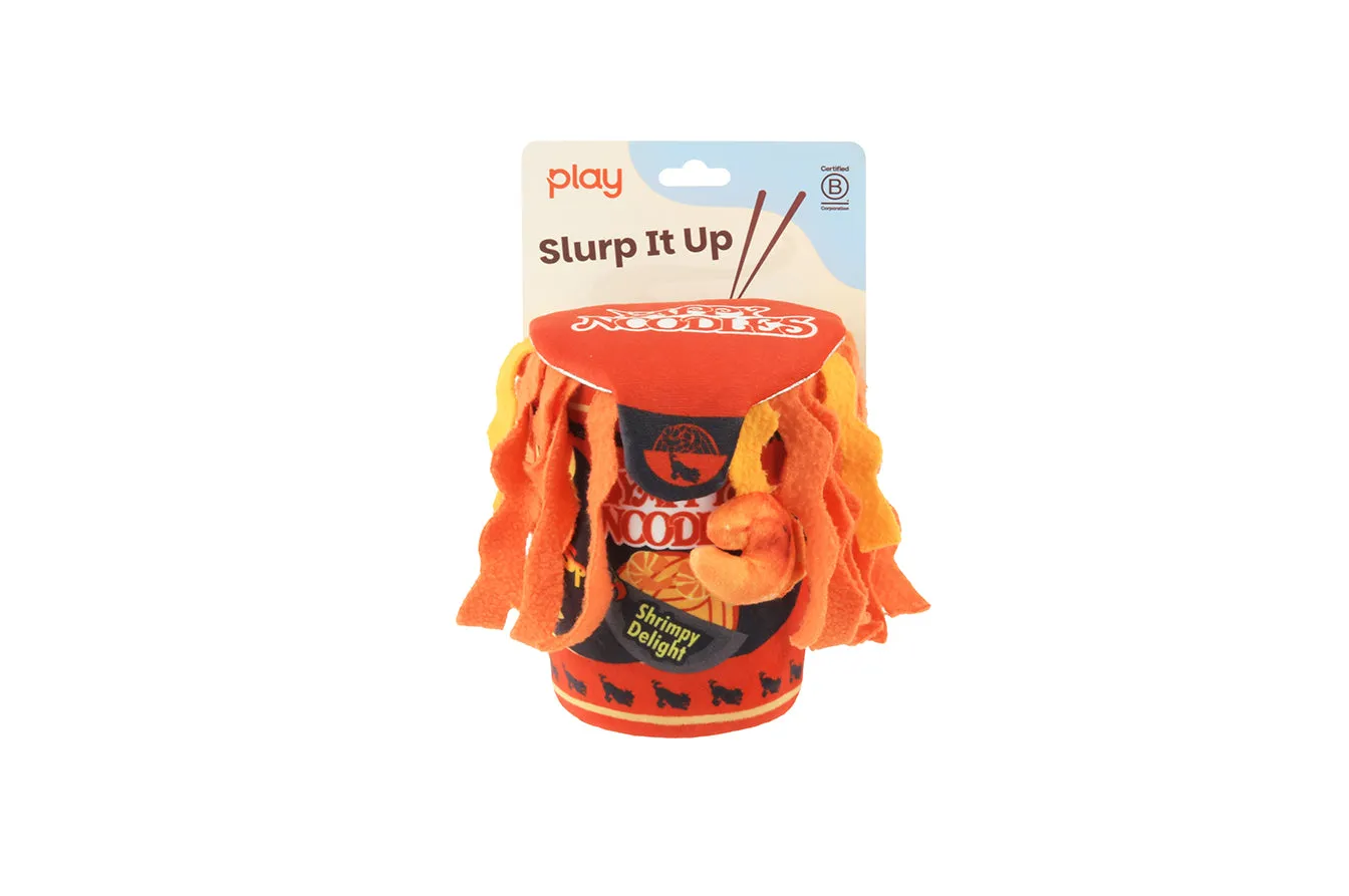 P.L.A.Y. International Classic Slurp It Up hundleksak med pip