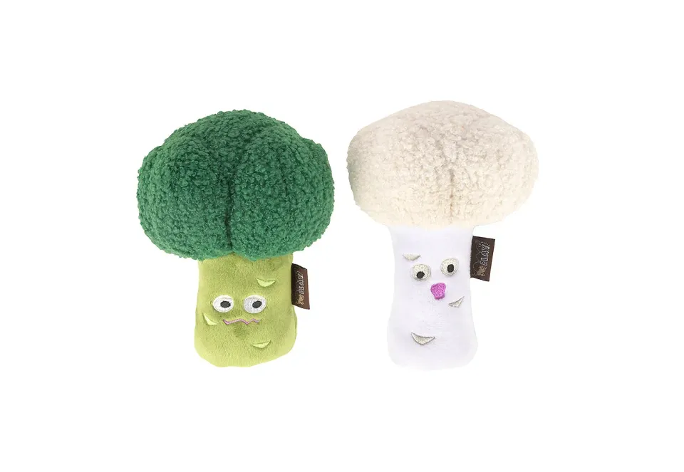P.L.A.Y. Picked Fresh Veggie Munch Duo hundleksak 2-pack med pip