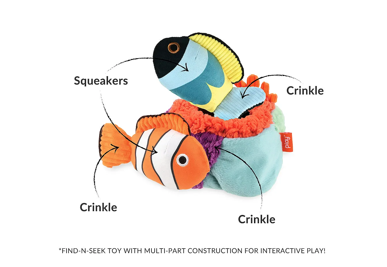 P.L.A.Y. Ocean Buddies mjukisset pip 5-pack
