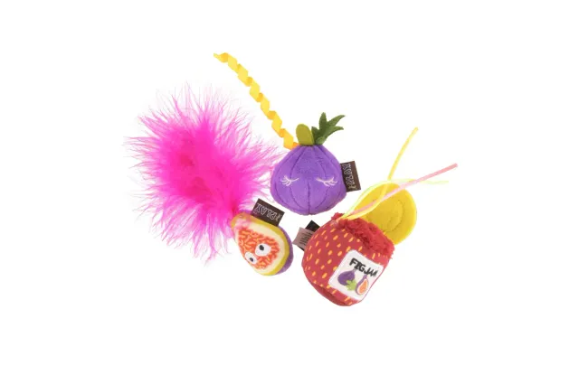 P.L.A.Y. Feline Frenzy Fig N Whiskers kattleksak 3-pack kattmynta