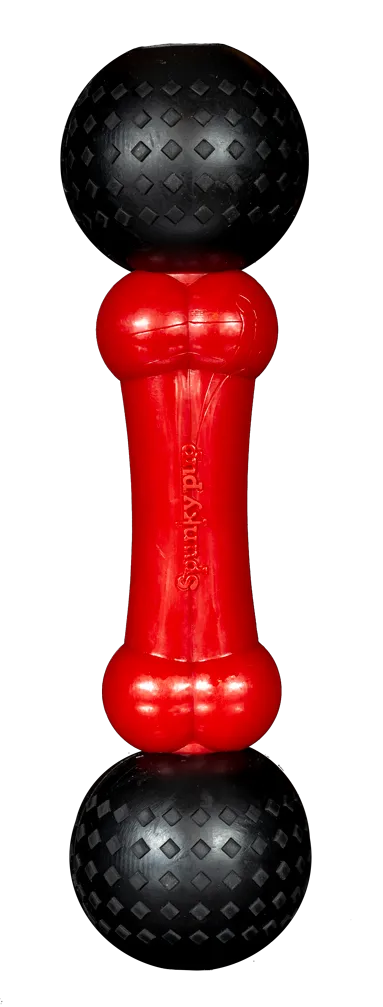 Spunky Pup Fetch & Chew tuggben small röd