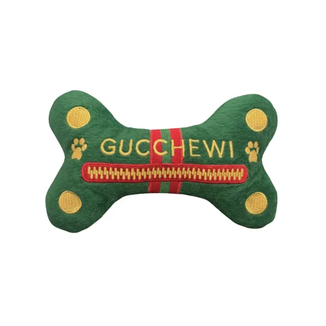 Dog Diggin Designs Gucchewi Verde Foresta ben hundleksak grön