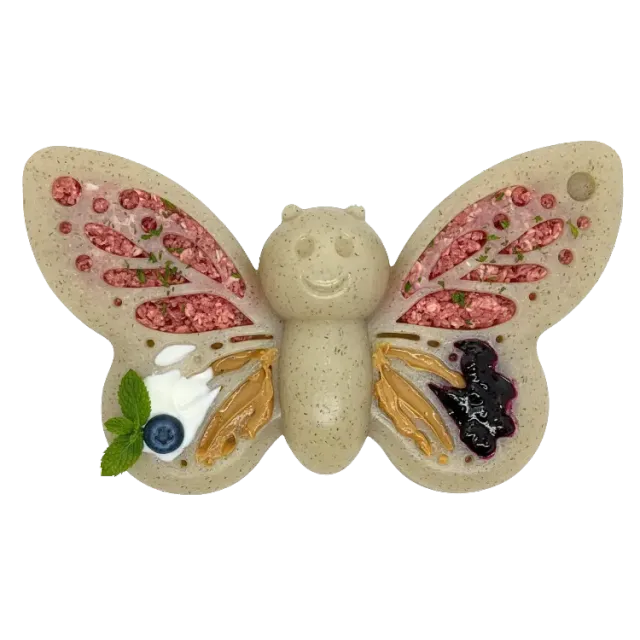 SodaPup Butterfly hundleksak lila nylon
