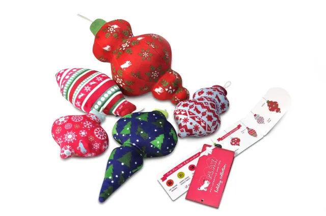 P.L.A.Y. Santa's Little Squeakers plyschleksak 5-pack