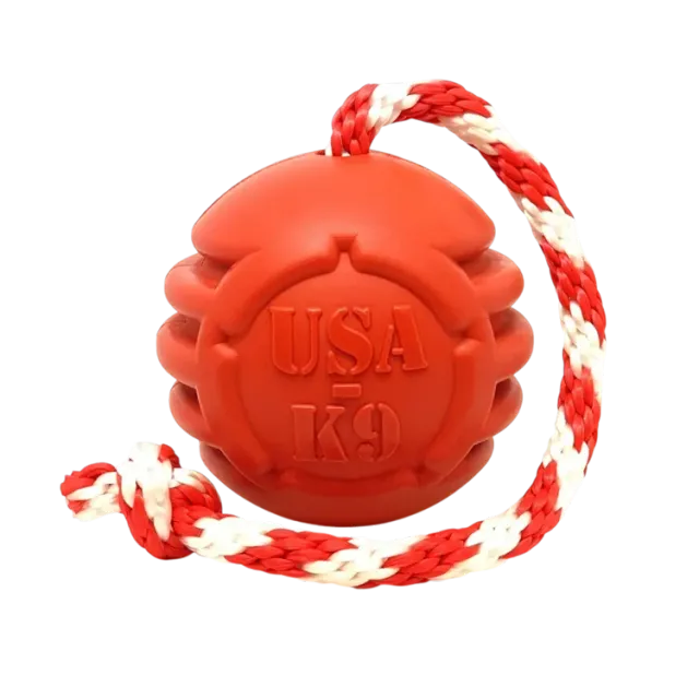 SodaPup USA-K9 Stars and Stripes gummiboll Large röd