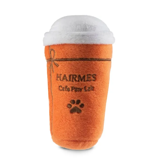 Dog Diggin Designs Hairmes Cafe Paw Lait hundleksak mugg