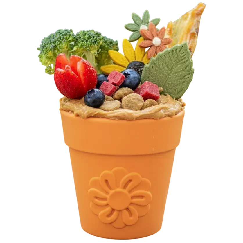 SodaPup Flower Pot Large eCup hundleksak grön flytande