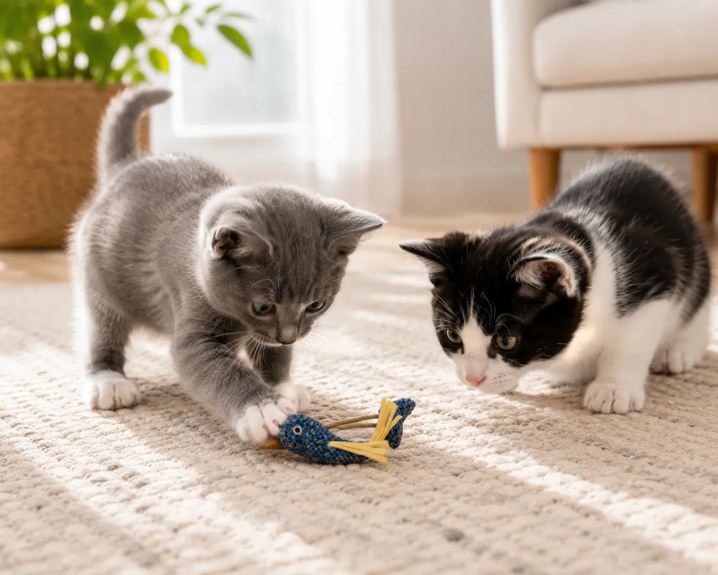 Spunky Pup Spunky Cat kattleksak Sparkle Fish 2-pack kattmynta