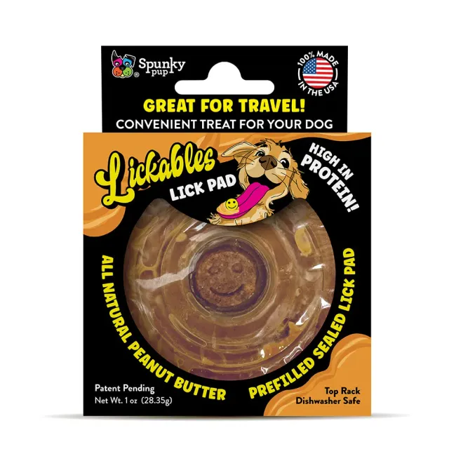Spunky Pup Lickables slickmatta jordnötssmör 1-pack