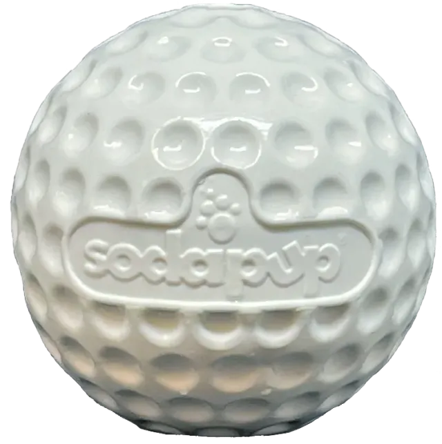 SodaPup Golf Ball apportboll gummi vit flytande