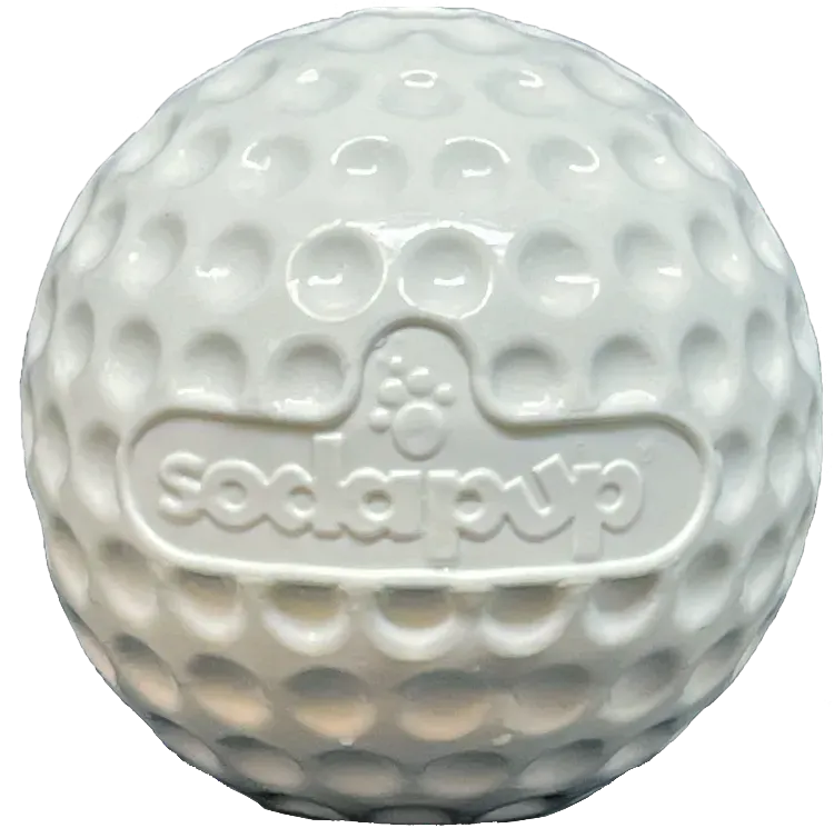SodaPup Golf Ball apportboll gummi vit flytande