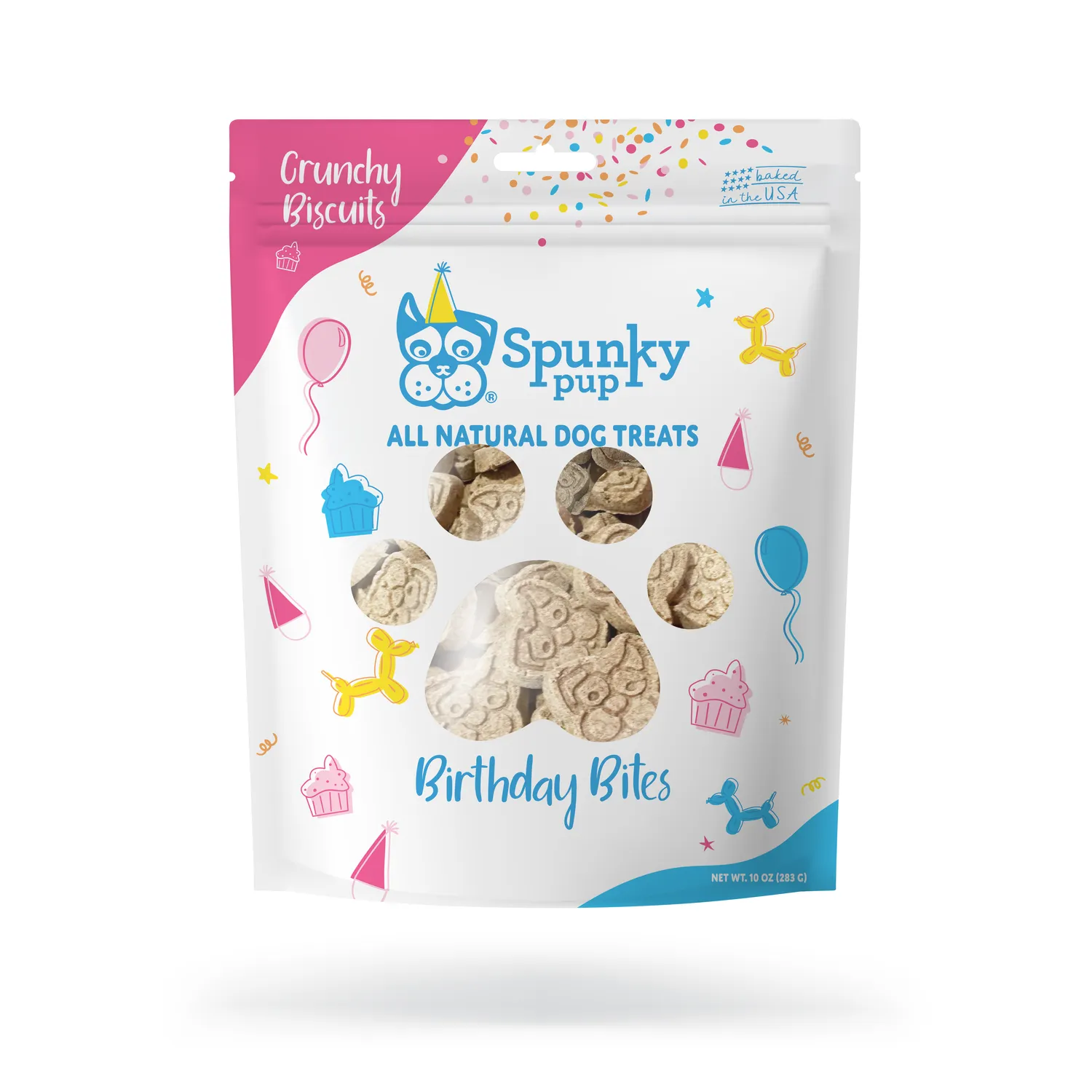 Spunky Pup All Natural Baked Biscuits hundkex Prime Rib 10 oz naturliga