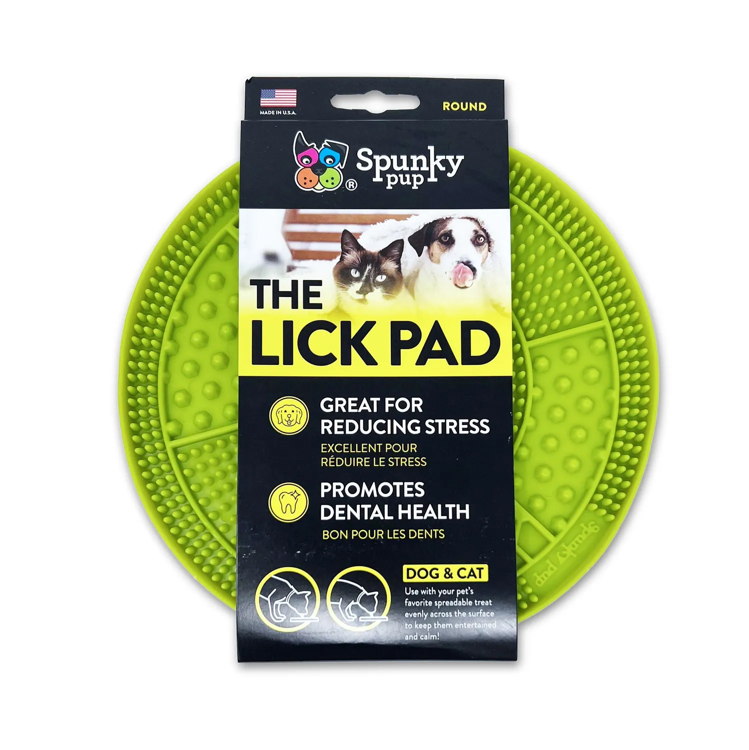Spunky Pup Lick Pads slickmatta Square orange