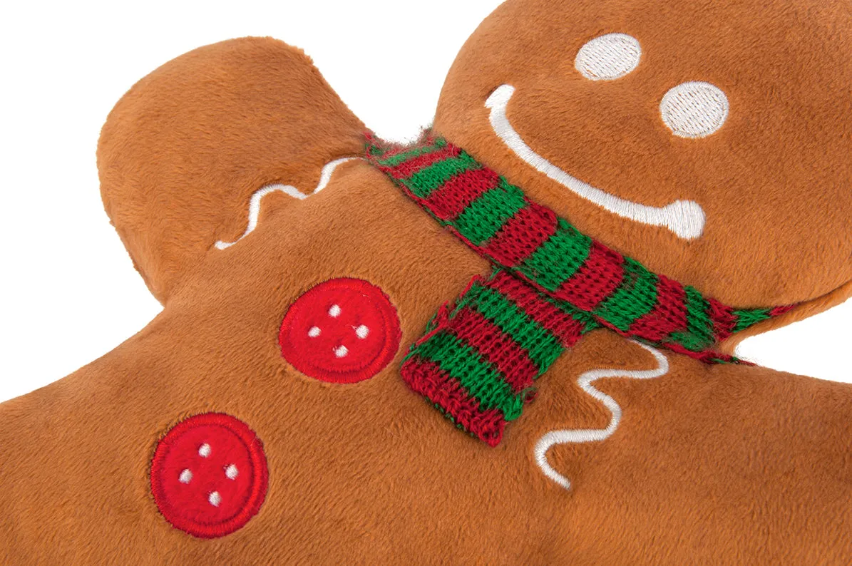 P.L.A.Y. Holiday Classic Holly Jolly Gingerbread hundleksak brun pip