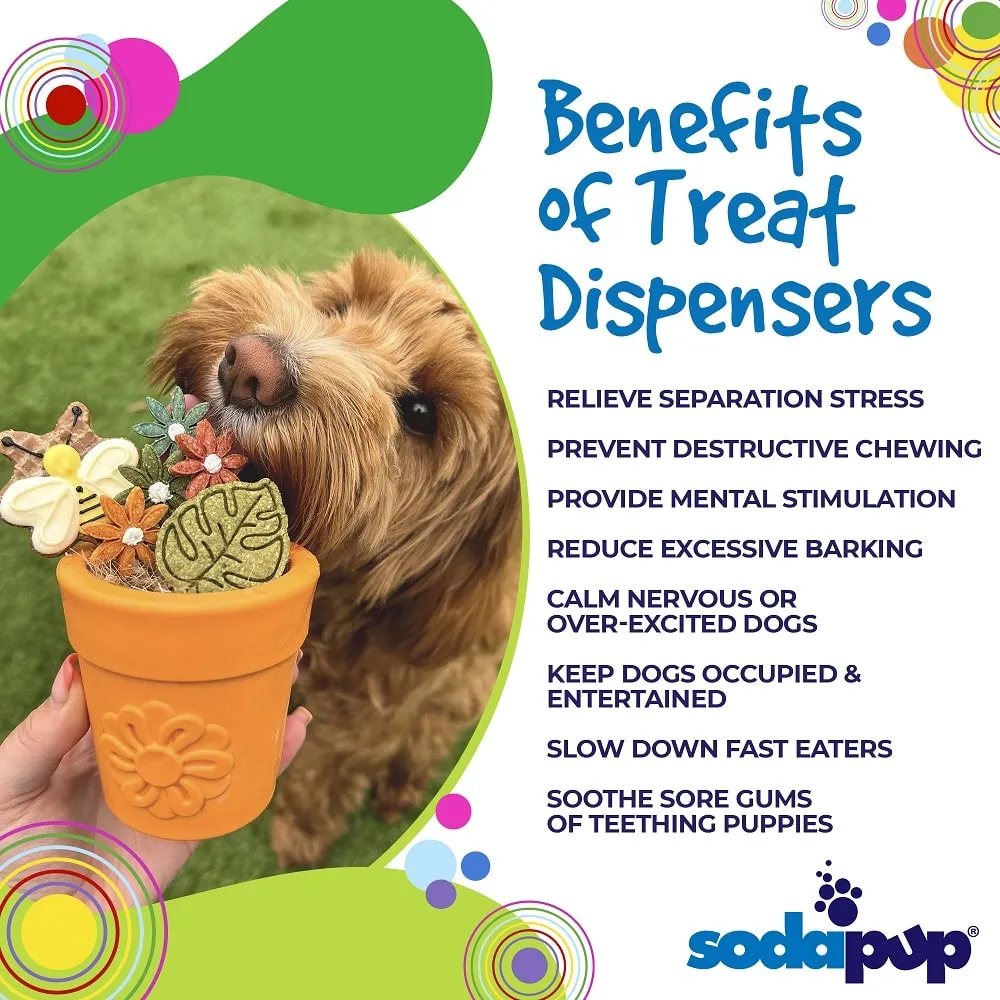 SodaPup Flower Pot Large eCup hundleksak grön flytande
