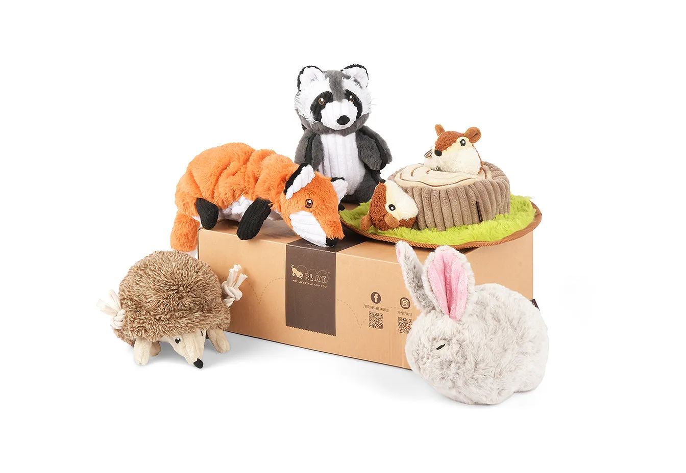 P.L.A.Y. Forest Friends Collection hundleksak 5-pack