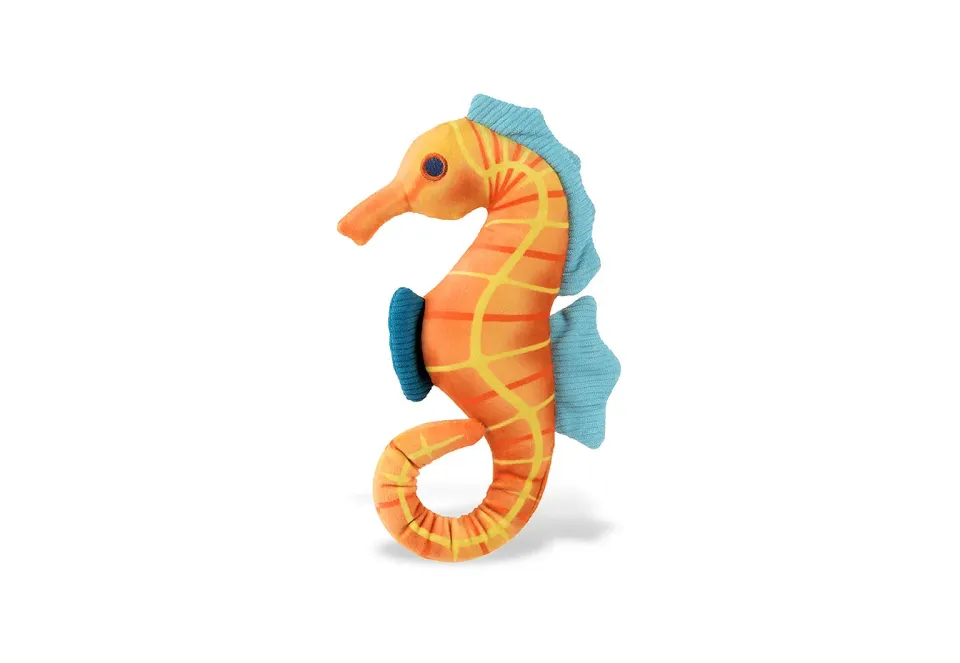 P.L.A.Y. Ocean Buddies Seahorse hundleksak med pip och prassel
