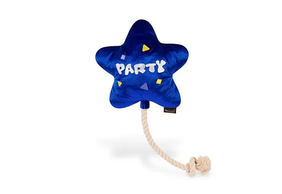 P.L.A.Y. Party Time Best Day Ever Balloon hundleksak blå pip