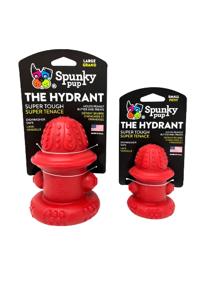Spunky Pup Hydrant hundleksak large fyllbar tålig