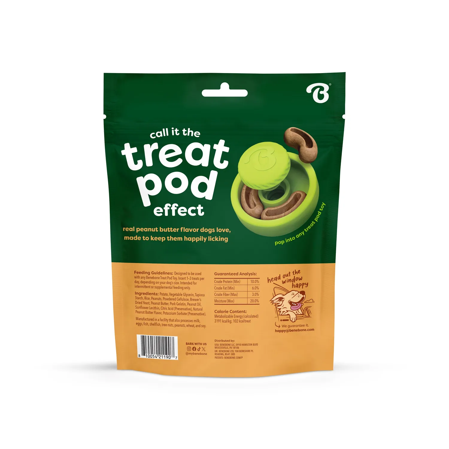 Benebone Treat Pod hundgodis bacon jordnöt