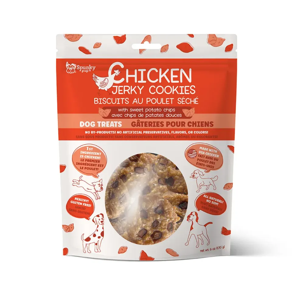 Spunky Pup Chicken Jerky kex hundgodis 340 g kyckling
