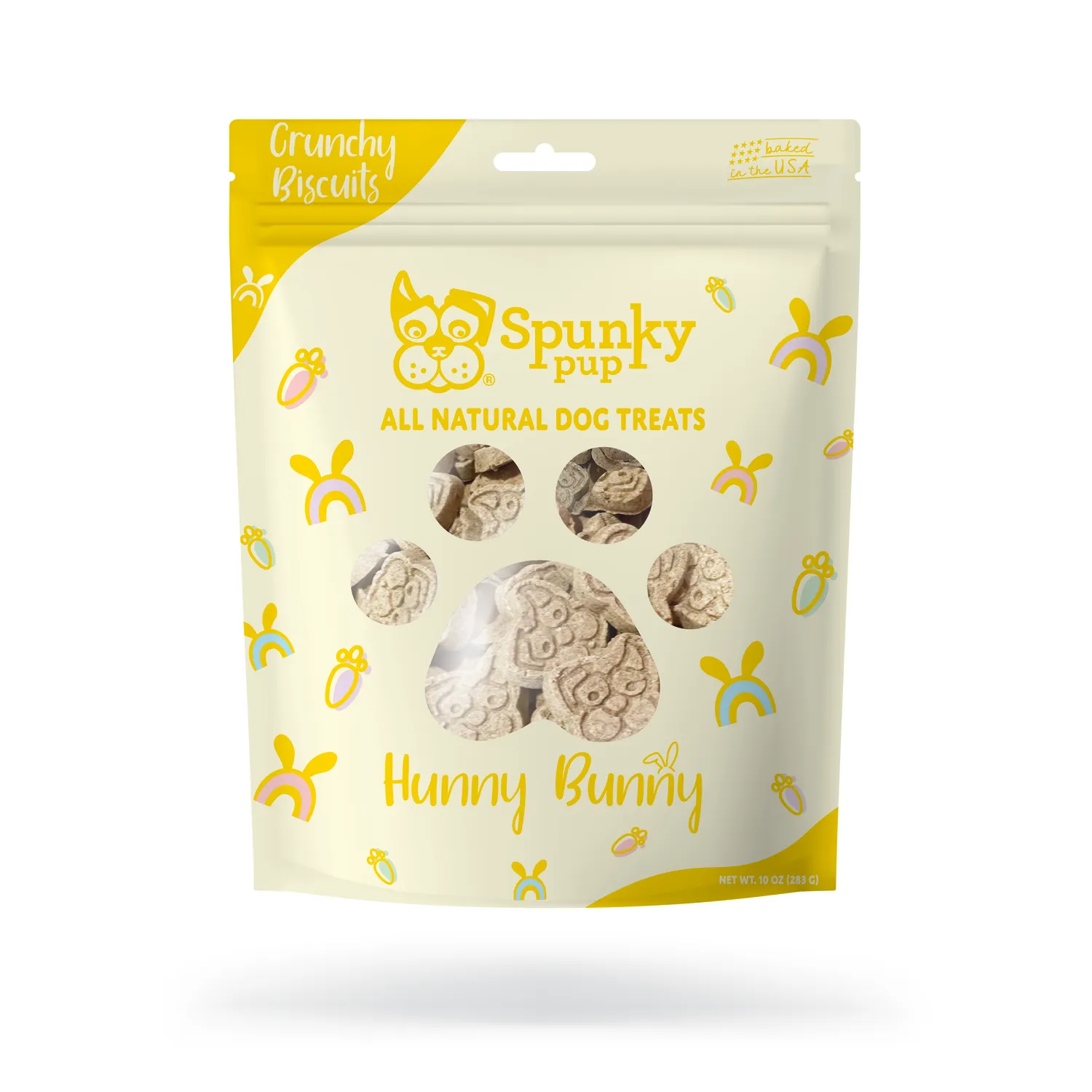 Spunky Pup All Natural Baked Biscuits hundkex Prime Rib 10 oz naturliga
