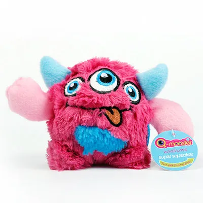 Pawtato Monster boll hundleksak blå 12 cm med pip