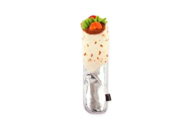 P.L.A.Y. Feline Frenzy Shrimp Purrito kattleksak kicker med kattmynta