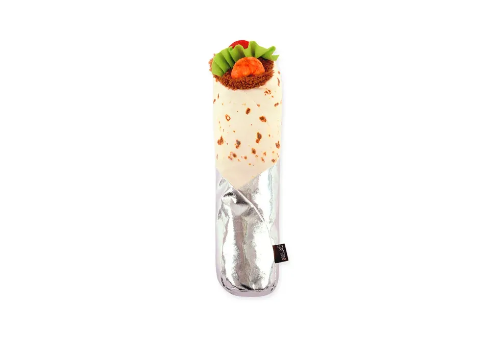 P.L.A.Y. Feline Frenzy Shrimp Purrito kattleksak kicker med kattmynta