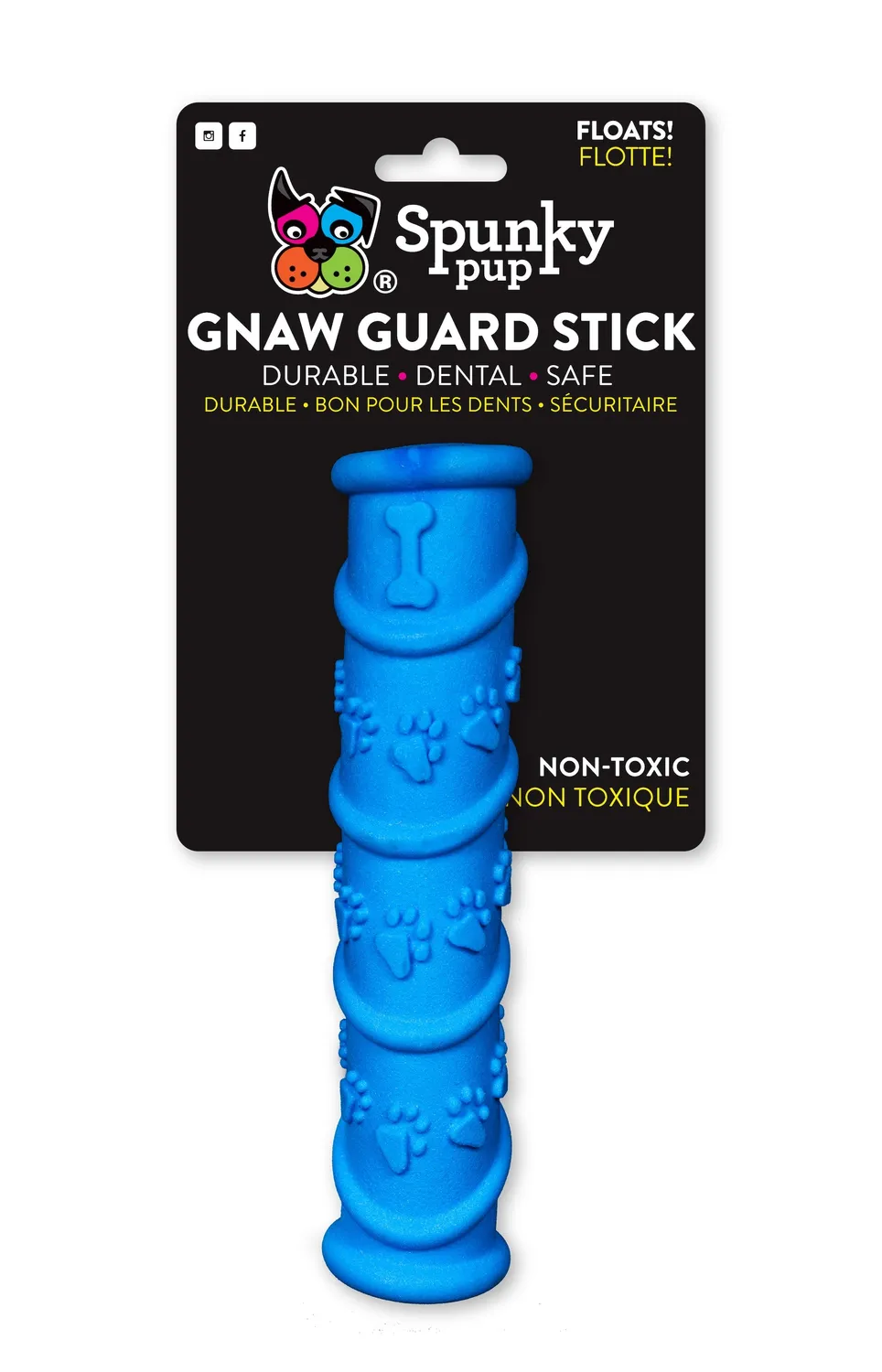 Spunky Pup Gnaw Guard hundleksak liten ring grön flytande