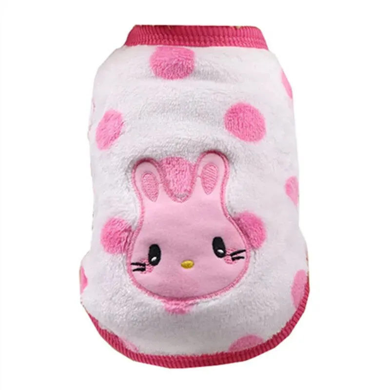 Pawtato Embroidered hundtröja kanin fleece XS