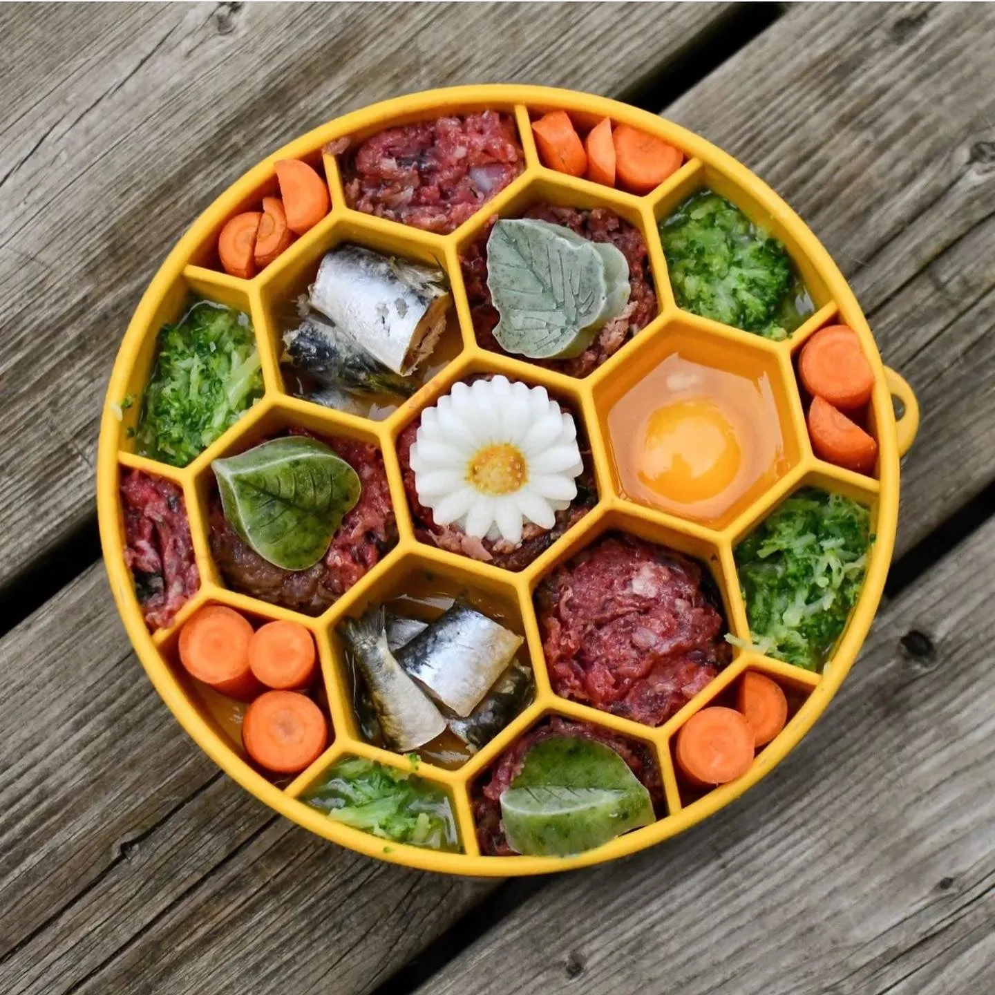 SodaPup Honeycomb eBowl Deep slow feeder skål gul 4 cups