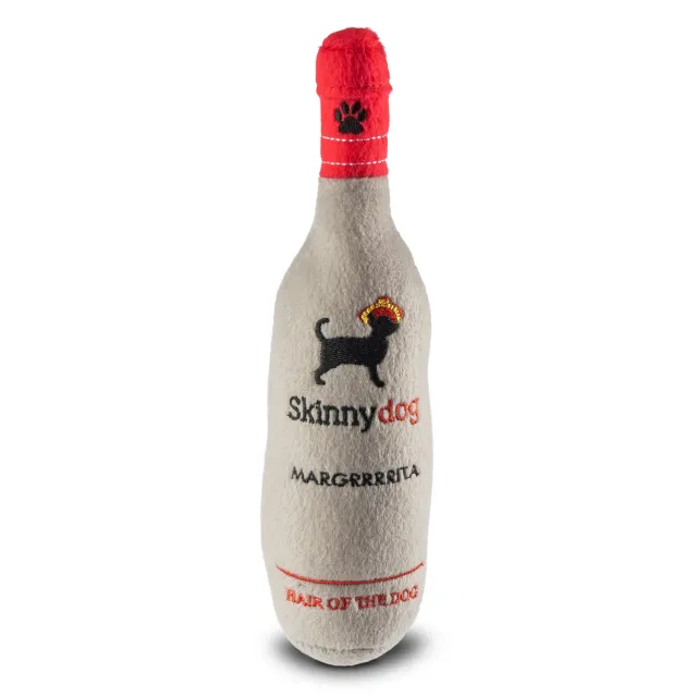 Dog Diggin Designs Skinnydog Margrrrita hundleksak med pip