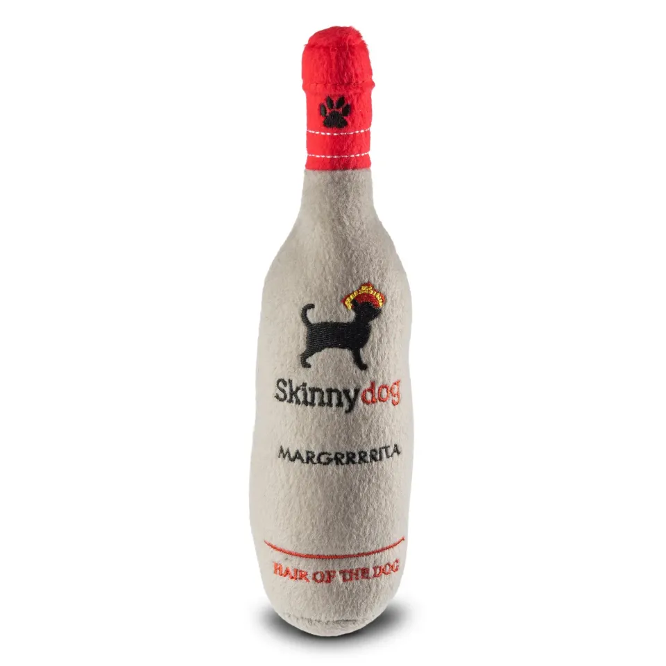 Dog Diggin Designs Skinnydog Margrrrita hundleksak med pip