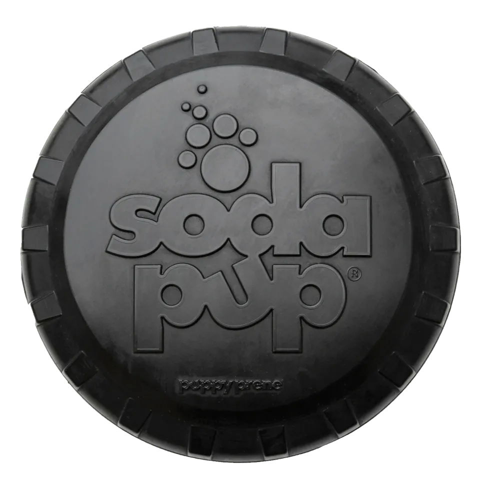 SodaPup Magnum Bottle Top Flyer frisbee large svart