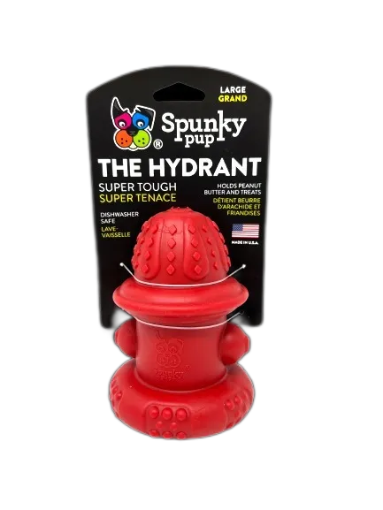 Spunky Pup Hydrant hundleksak large fyllbar tålig