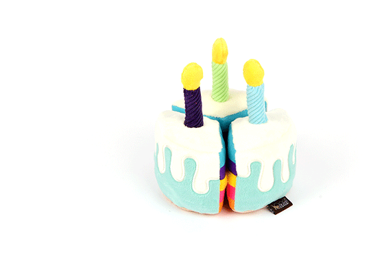 P.L.A.Y. Party Time Bone-appetite Cake mjuk hundleksak tårta pip