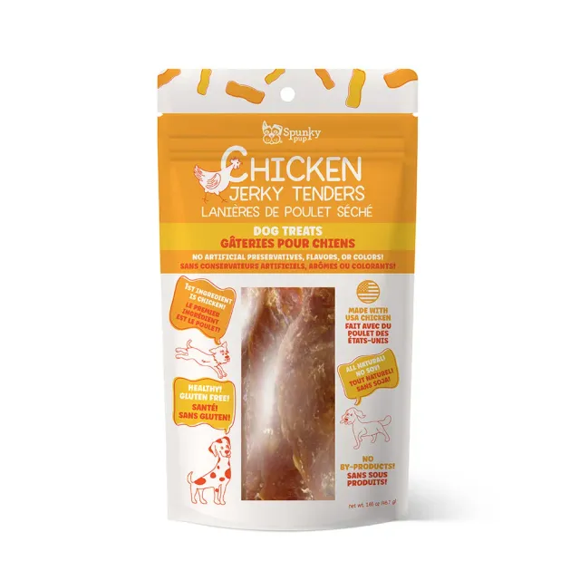 Spunky Pup Chicken Jerky Tenders hundgodis kyckling 12 oz