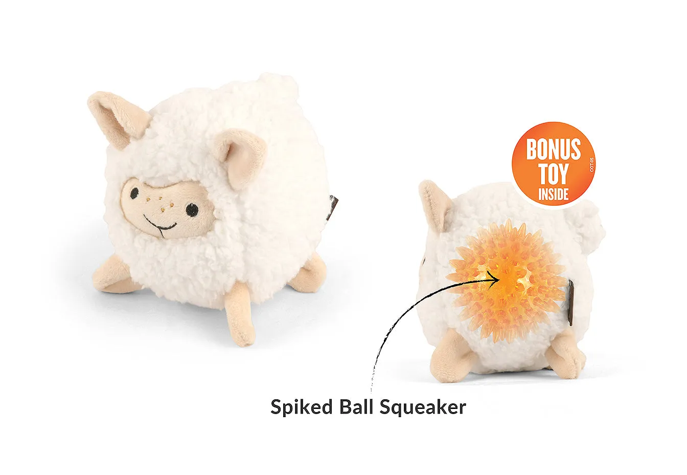 P.L.A.Y. Barnyard Buddies Sadie the Sheep hundleksak large vit