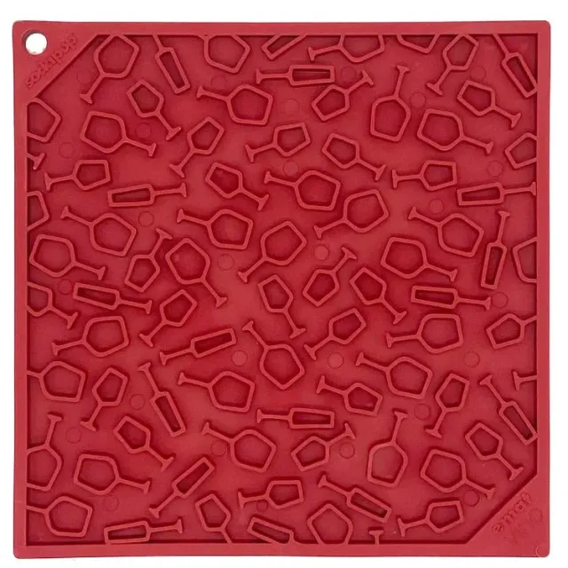 SodaPup Vino eMat slickmatta röd 20x20 cm lugnande